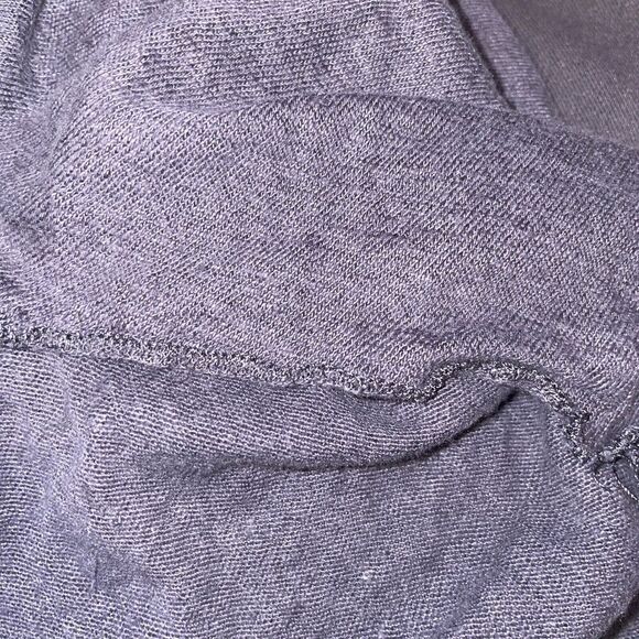 Marseille Sheer Panel Linen Top Womens Large Asymmetric Hem - Picture 4 of 5